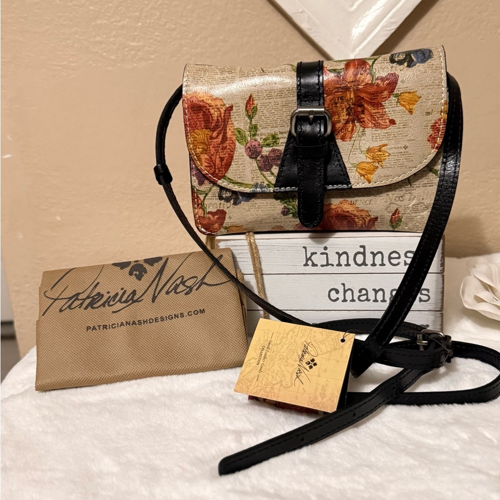 Patricia Nash Multicolor Floral Crossbody Bag